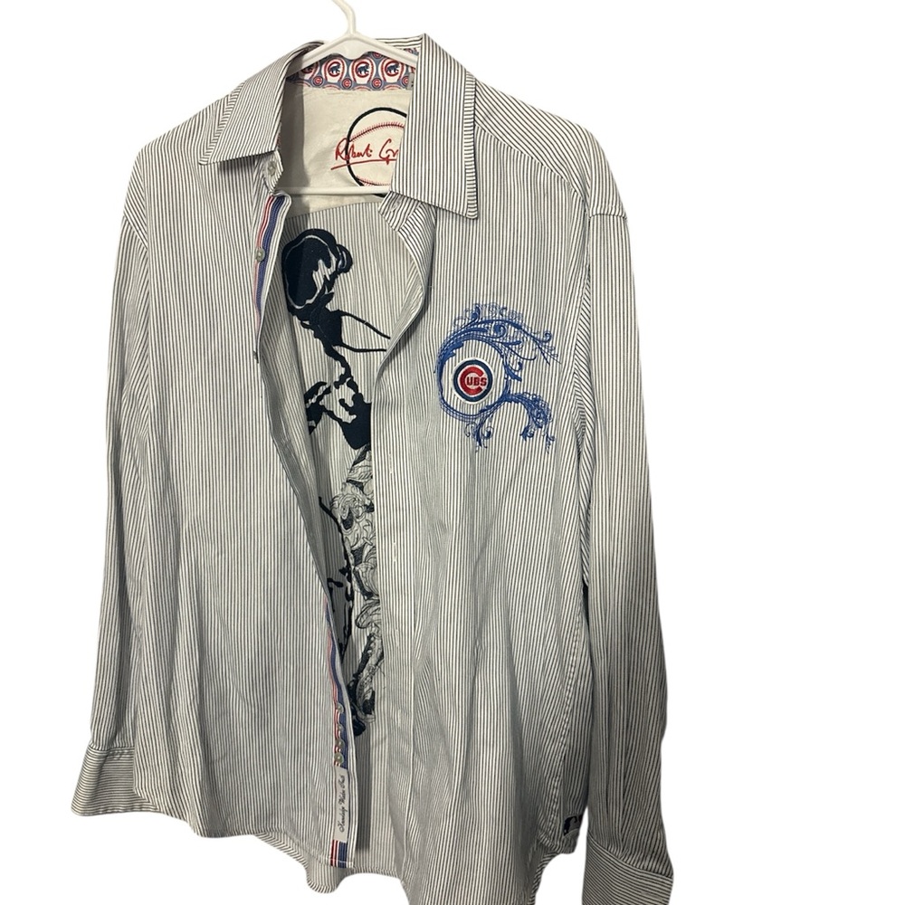 Robert Graham Blue and White Striped Men's Jacket